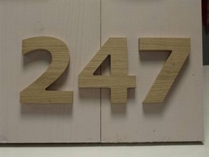 verwennen Sneeuwwitje Regeringsverordening Houten huisnummer of letters hoogte 12 cm