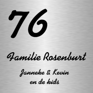 Aluminium deurbordje