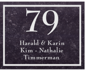 Naamborden Belgisch natuursteen