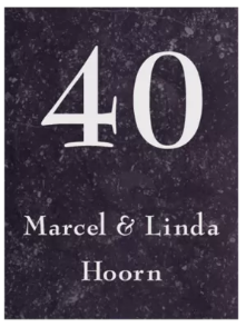 Belgisch hardstenen naambord