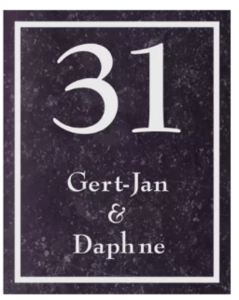 Naamborden Belgisch natuursteen