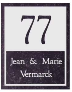 Naamborden van Belgisch hardsteen