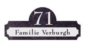 Naambord Belgisch hardstenen