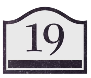 Natuursteen huisnummerborden