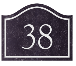 Natuursteen huisnummers