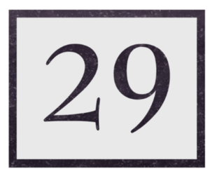 Huisnummerbord Belgisch Hardsteen 