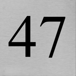 Aluminium huisnummerplaatjes