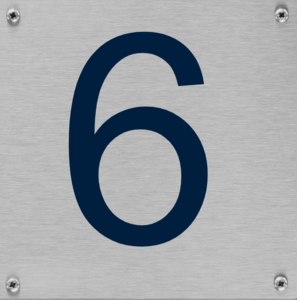Aluminium huisnummerplaat