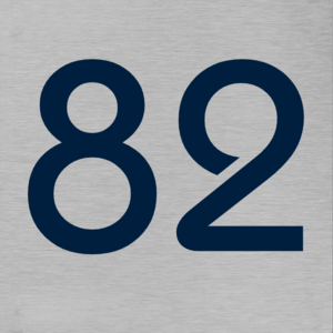 Vierkant husnummerbord aluminium