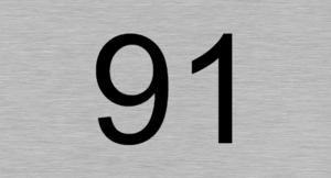  Aluminium huisnummerplaat