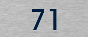 Huisnummerplaten aluminium