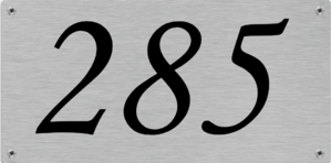 Budget huisnummerbord aluminium