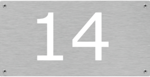 Huisnummerplaten Aluminium