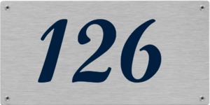 Huisnummerbordjes Aluminium