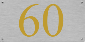 Huisnummers aluminium