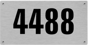 Huisnummerbordjes Aluminium