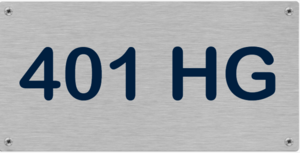 Huisnummerbord groot aluminium