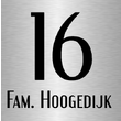 Aluminium naamborden groot