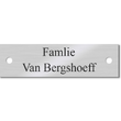 Rvs naamplaatje voordeur