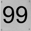 Vierkant groot huisnummerbord