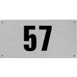 Huisnummerbord van aluminium